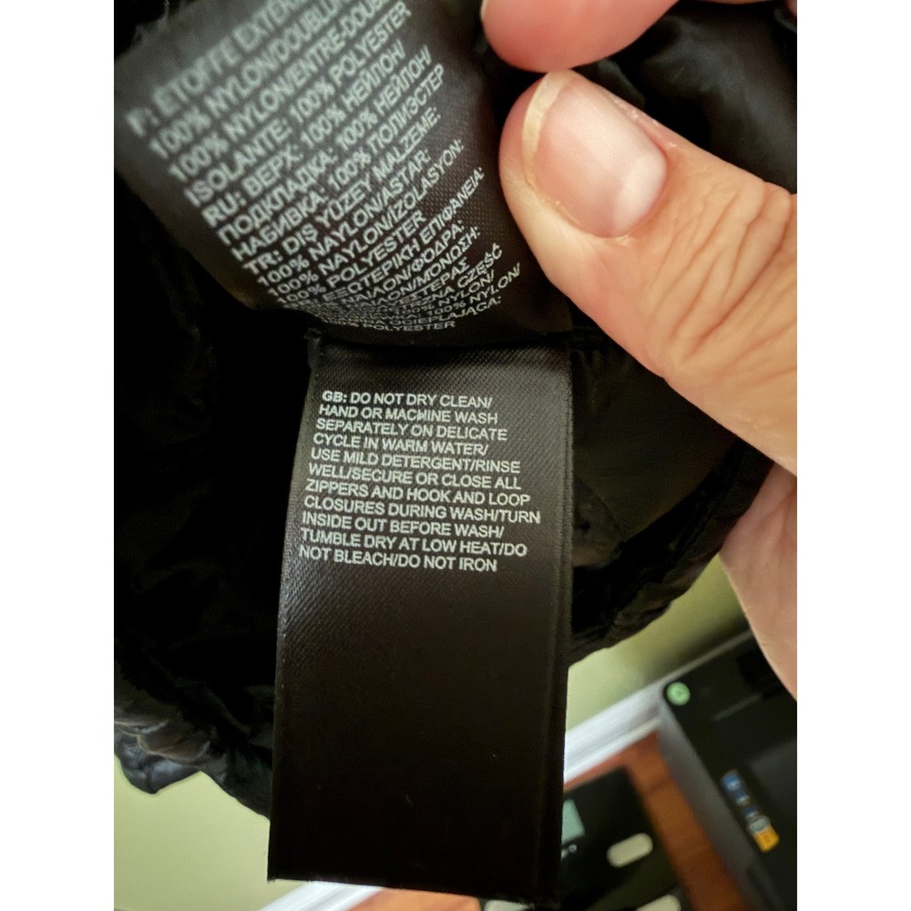 The North Face Womens Thermoball Quilted Puffer Vest Black XL Insulated Zip Up - Picture 6 of 8